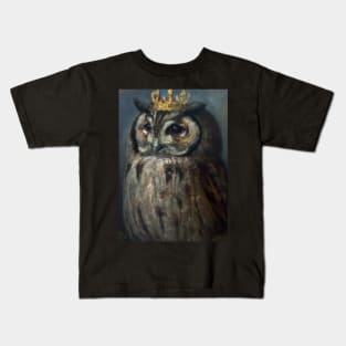 Owl with a Crown Kids T-Shirt